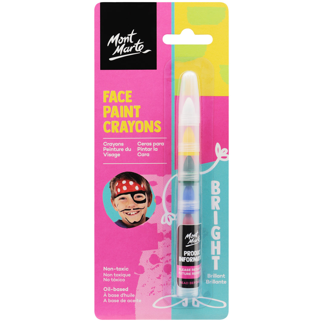 Mont Marte Face Paint Crayons - Bright