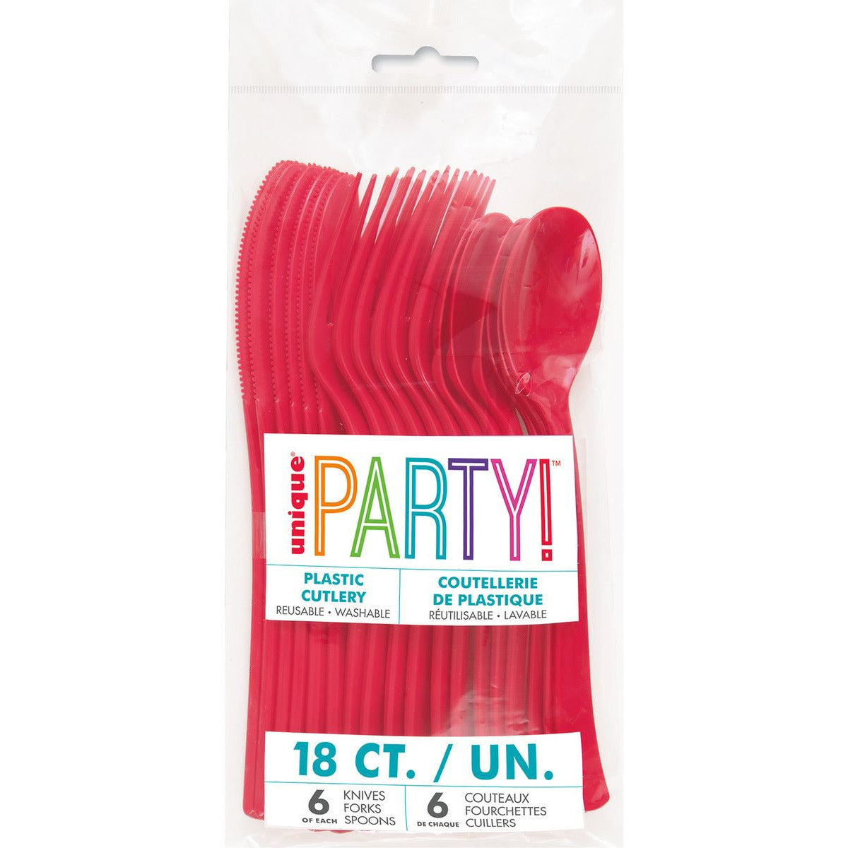 Ruby Red 18 Asstd Cutlery