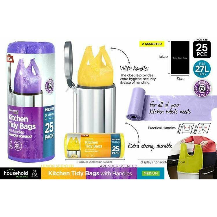 25pce ScentedTidyBagsw/handles51x66cm27L