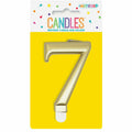 Metallic Gold B'Day Candle - Number 7