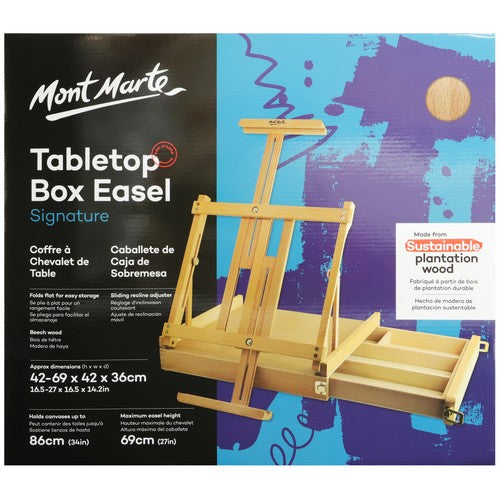 MM Big Desk Easel w/box - Beech Wood