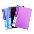 Clear Book PP Cover A4 10 Pockets Assorted Colours - Stationery product at Price Busters Variety