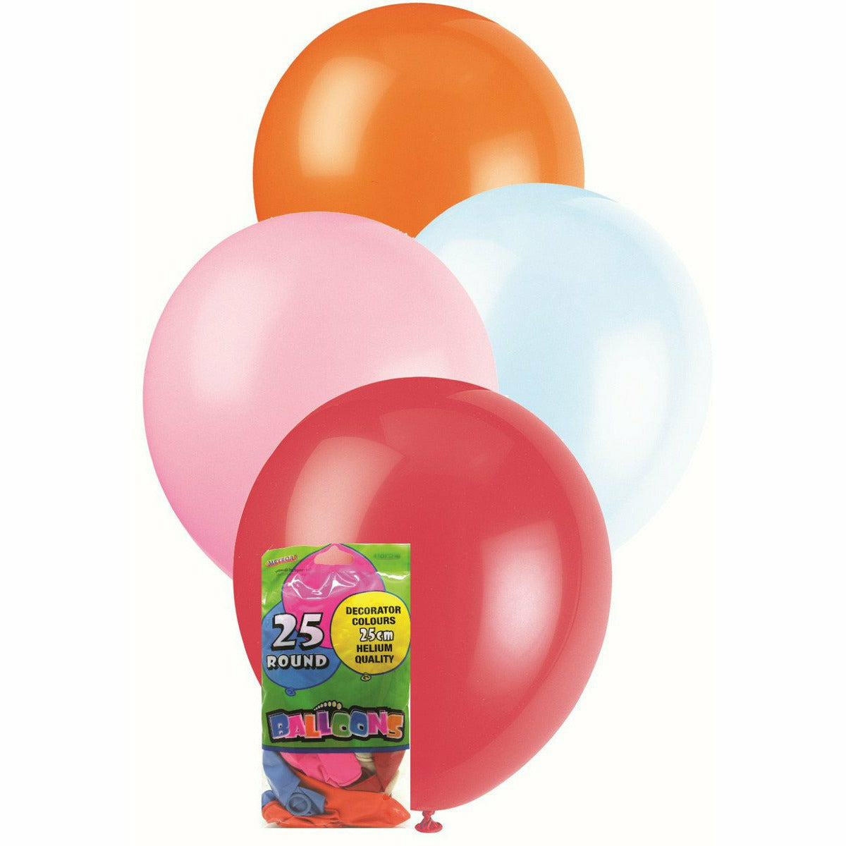 25 X 25Cm Deco Balloons - Asst