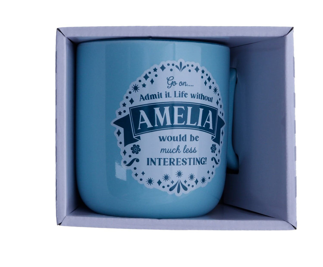 Amelia About Me Mug