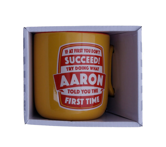 Aaron About Me Mug