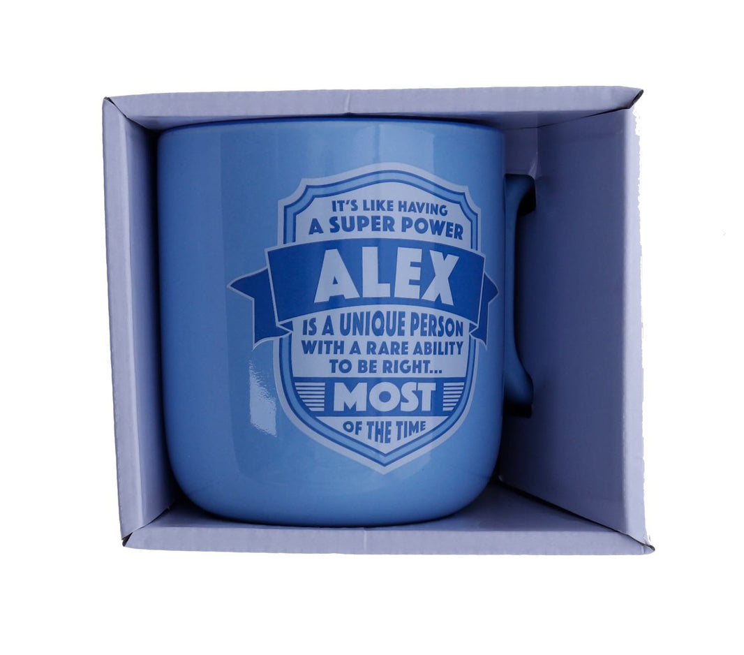 Alex About Me Mug