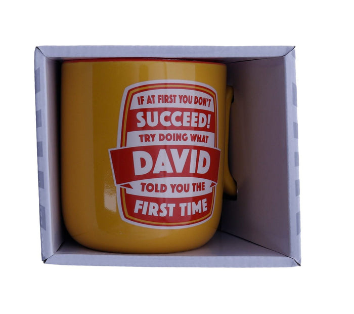 David About Me Mug