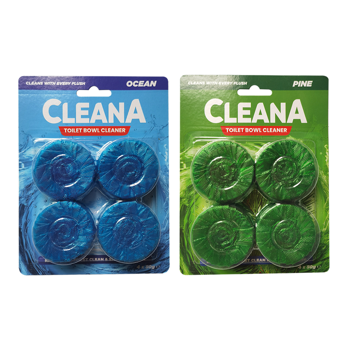 Cleana Toilet Blocks 4 Pack 50 g