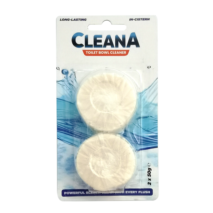 Cleana Bleach Toilet Blocks 2 Pack 50 g