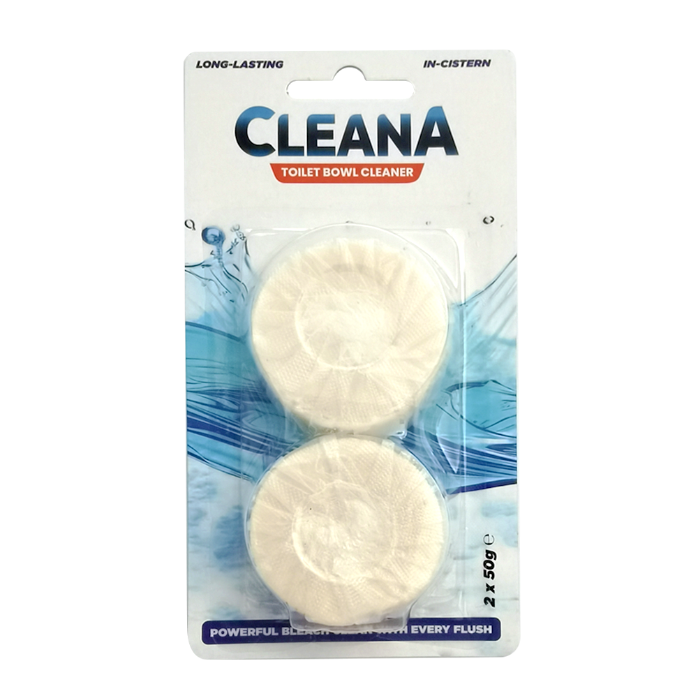 Cleana Bleach Toilet Blocks 2 Pack 50 g
