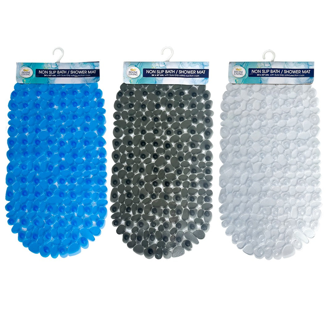 Bath Mat Pebble Suction 34 x 67c product photo - Price Busters Variety