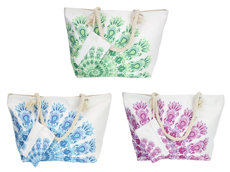 Boho Beach Bag 3 Asst – 54 × 37cm