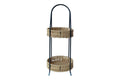 2 Tier Paper/Metal Basket Holder – 58cm