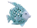 Fish with Aqua Coral Design – 18cm