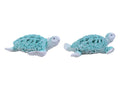 Turtle with Aqua Coral Design – 21cm
