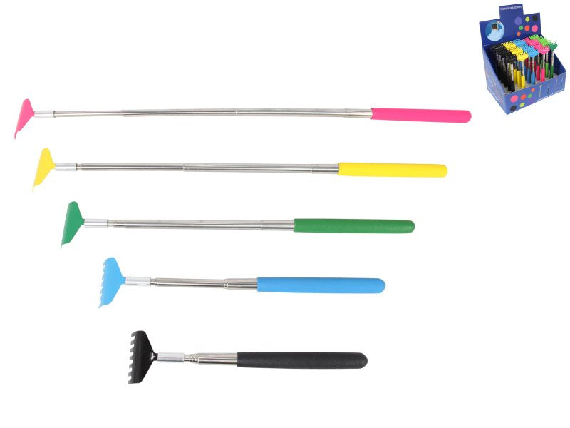 Extendable Back Scratcher 5 Assorted (25=Free Display) – 68cm