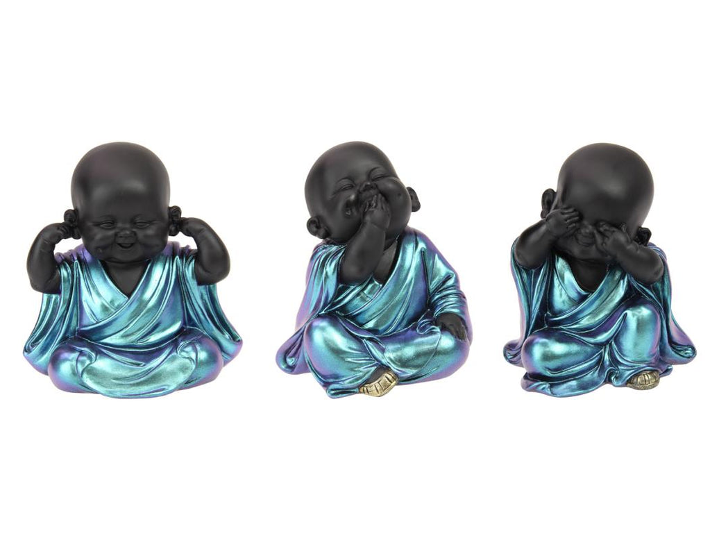Wise Monk Buddha Shine Finish 3 Assorted – 14cm