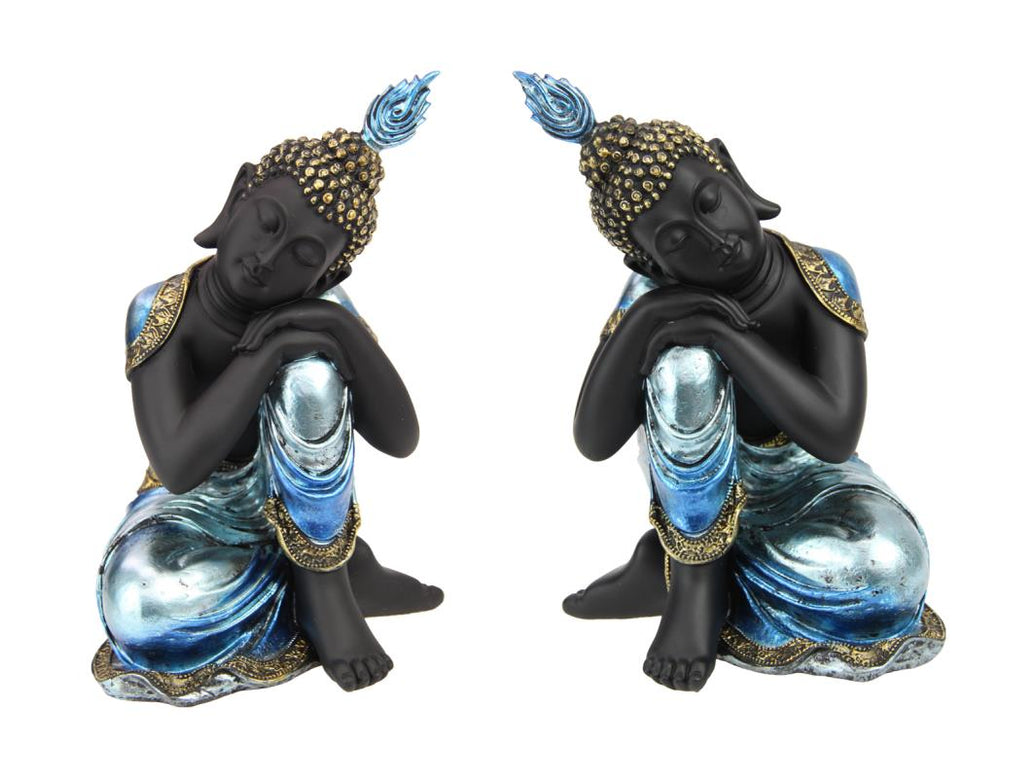 Rulai Resting Blue Buddha 2 Assorted – 18cm