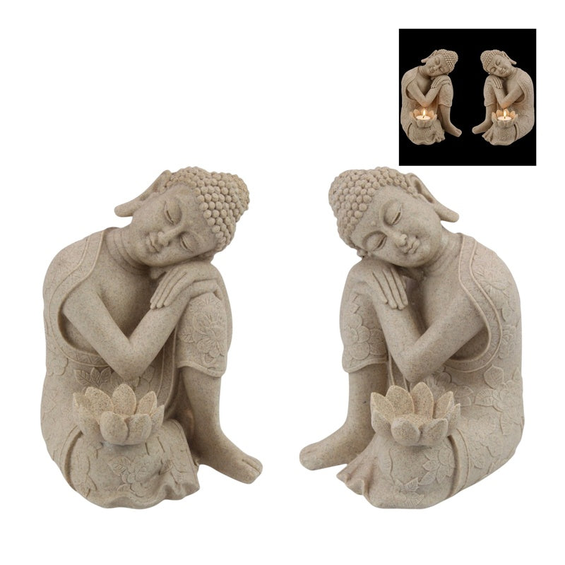 Sitting Rulai Buddha Tealight 2 Assorted – 23cm
