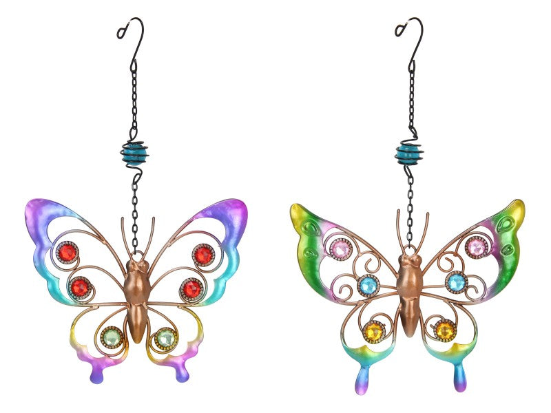 Metal Butterfly Hanger with Filigree Design – 13cm