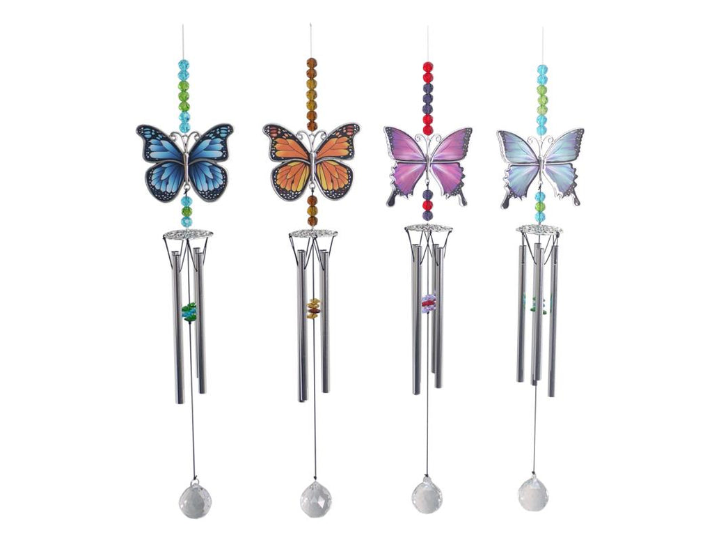 Metal Gemstone Butterfly Sun Catcher – 25cm