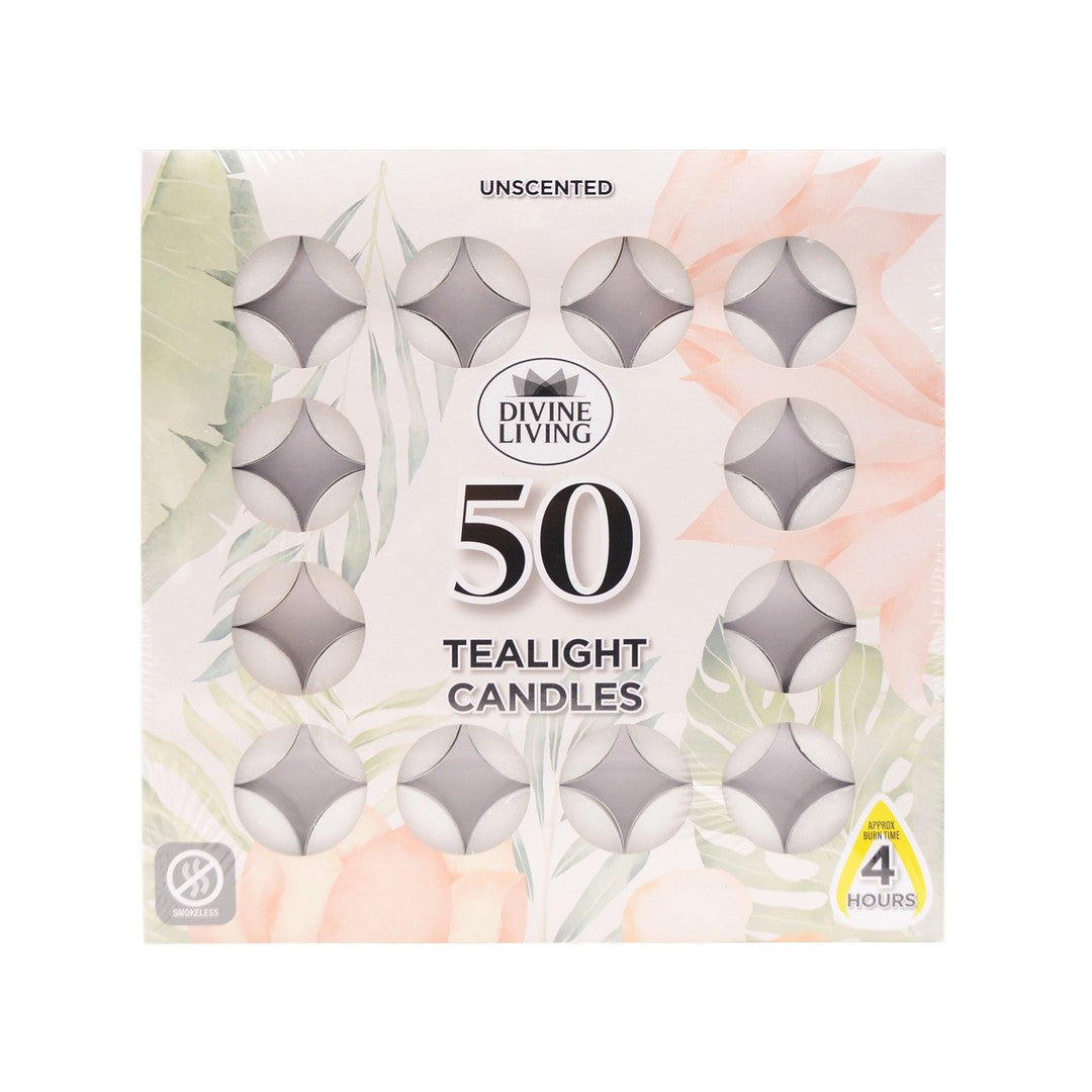 Tealights 4 Hour x Pack 50 product photo - Price Busters Variety