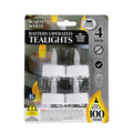 Tealights Batt Op Sml Pack 4 White product photo - Price Busters Variety