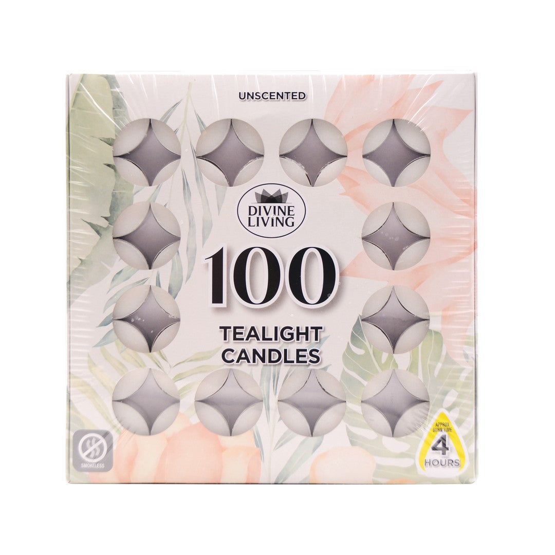Tealights 4 Hour x Pack 100 product photo - Price Busters Variety