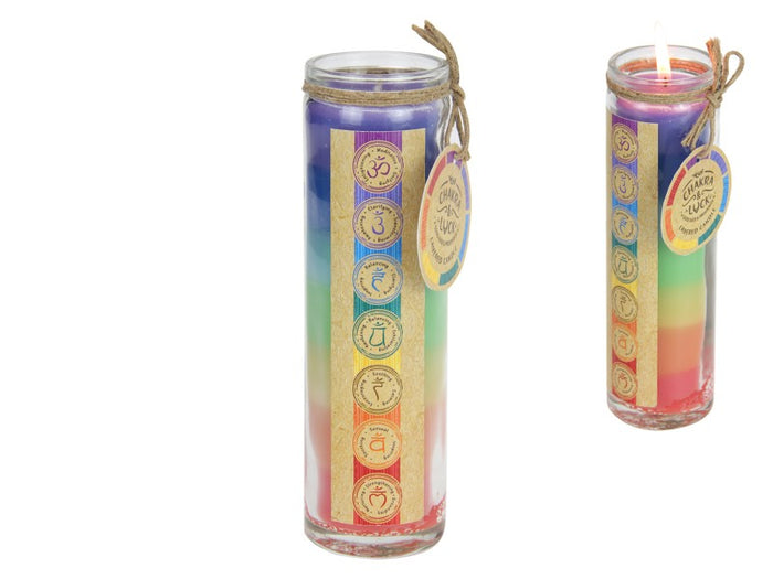 7 Chakra Layer Candle – 200gram / 9cm