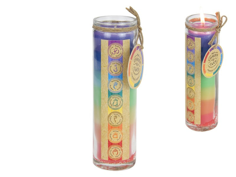 7 Chakra Layer Candle – 200gram / 9cm