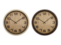 Timber Look Clock 2 ass – 40cm