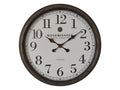 Clock with Numbers in Antique Brown (Window Box) – 76cm