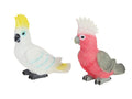Sitting Cockatoo & Galah 2 Assorted – 18cm
