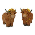 Highland Cow with Sunflowers – 19cm