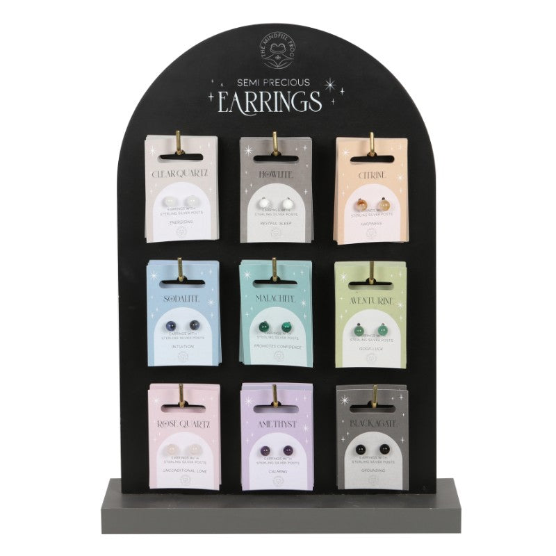 Semi Precious Earrings 36 Assorted