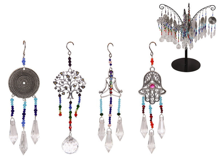 Wellness Crystal Suncatcher 4 Assorted
