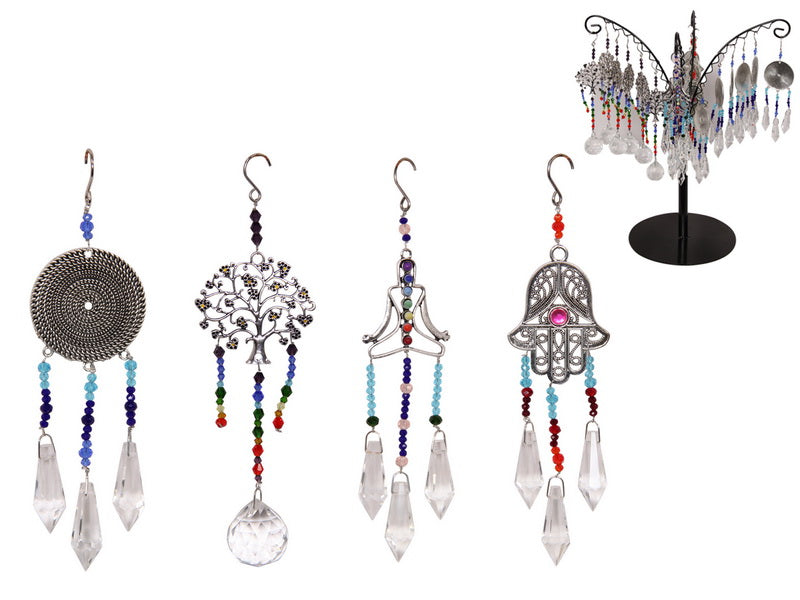 Wellness Crystal Suncatcher 4 Assorted