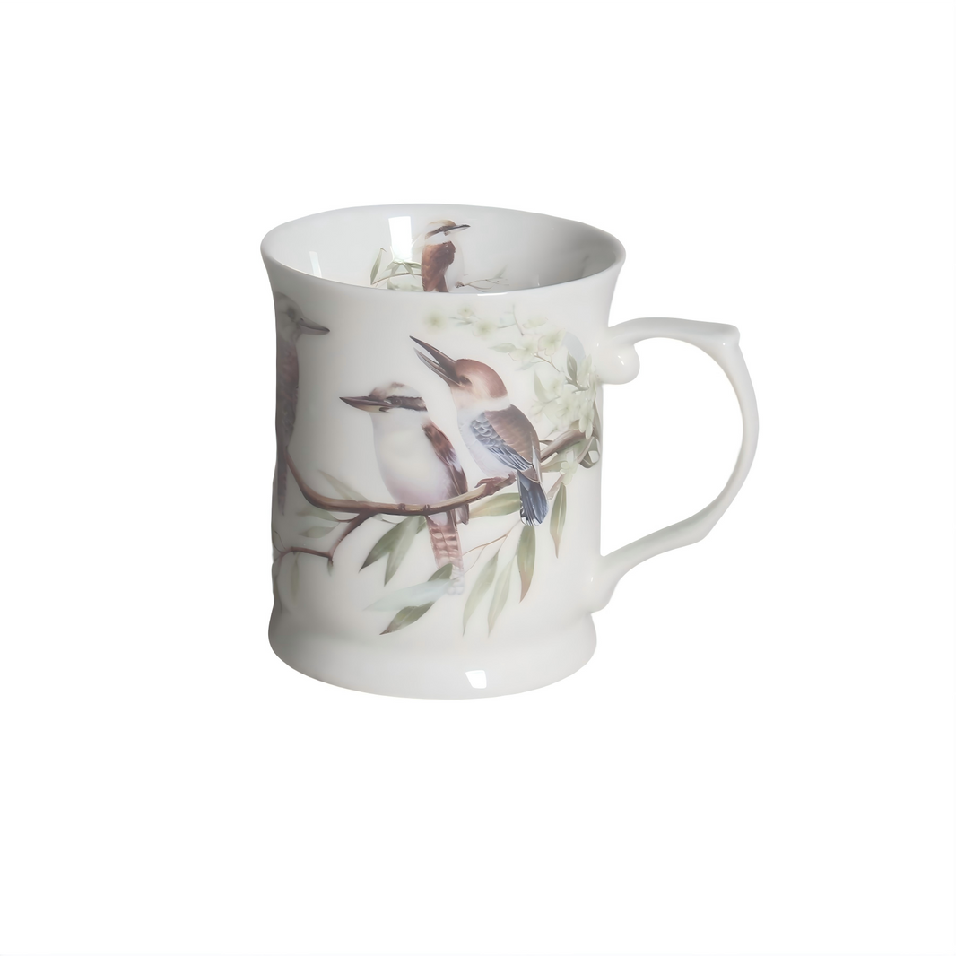Kookaburra bird design on a 415 mL mug