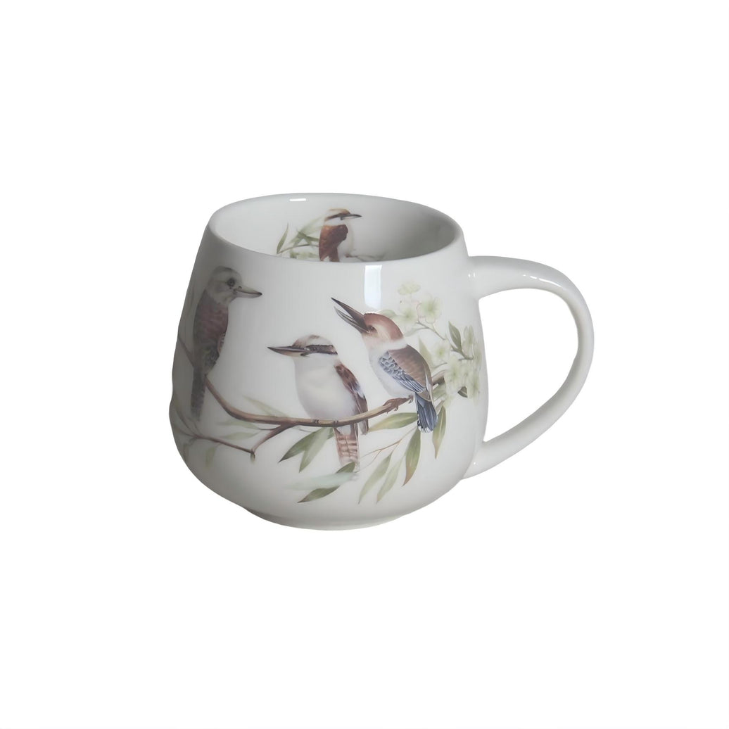 Kookaburra bird design on a 400 mL mug