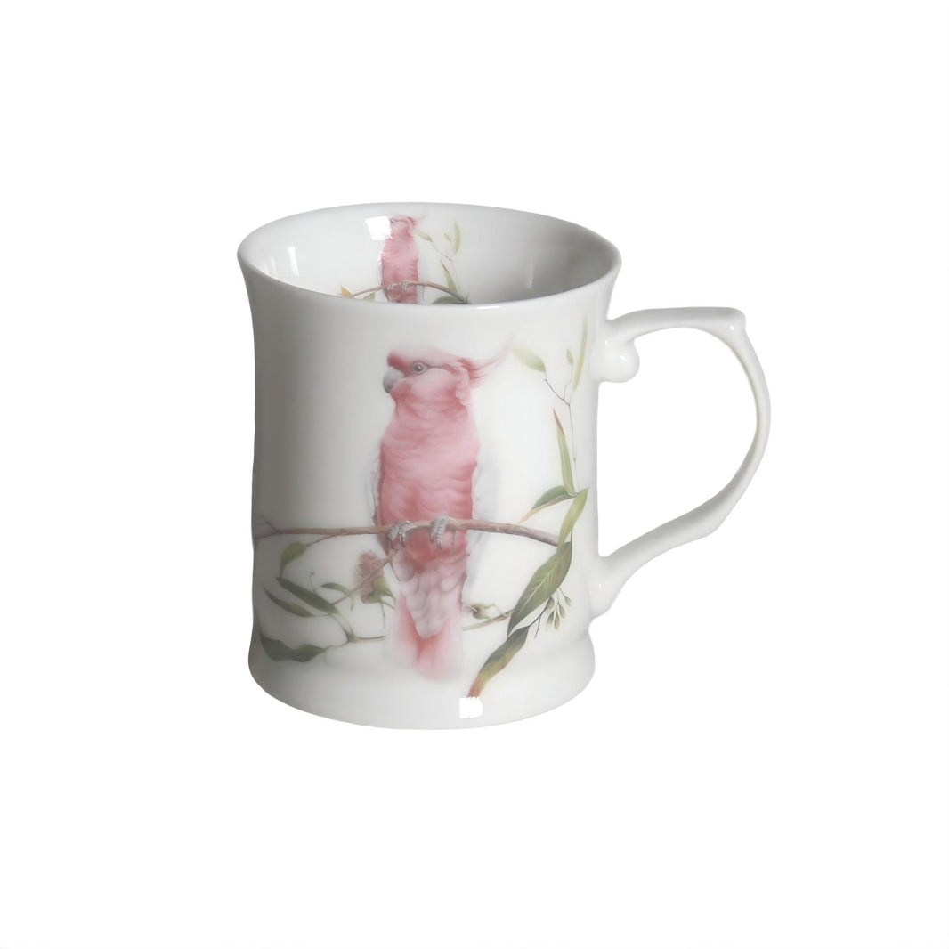 Cockatoo bird design on a 415 mL mug