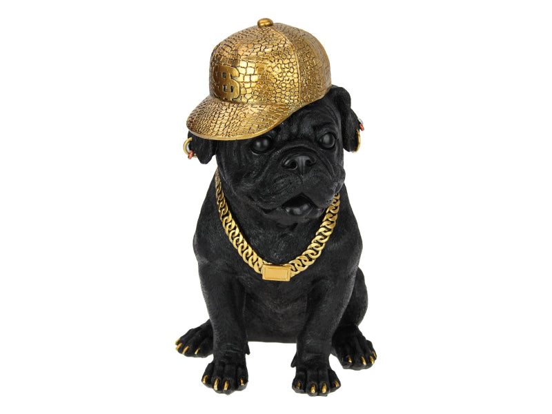 Sitting Gangster Bulldog – 33cm