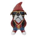 Standing Dog with Gangster Gnome De – 29cm