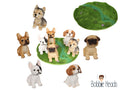 Bobble Head Dog on Grass Display – 13cm