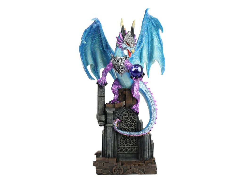 Blue & Purple Dragon on Cathedral – 32cm