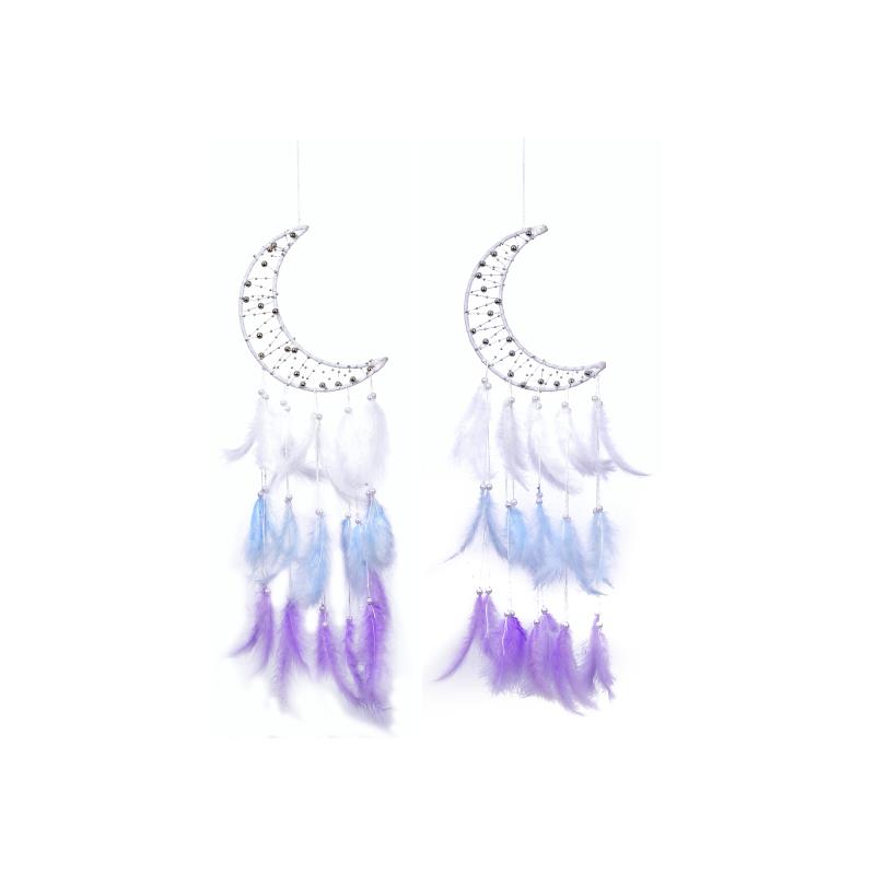 Crescent Moon Dream Catcher 2 Assorted – 19cm
