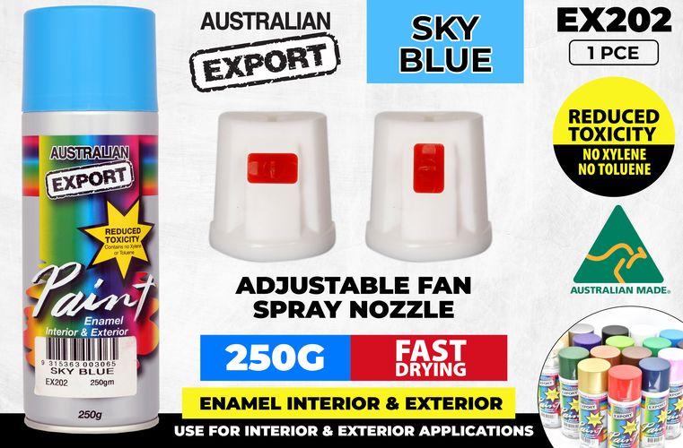 Spray Paint Sky Blue Export 250gm