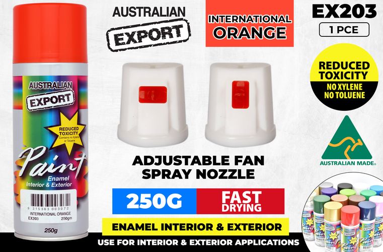 Spray Paint InterN Orange Export 250gm