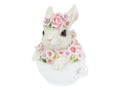 Cute Floral Rabbit in Teacup – 15cm