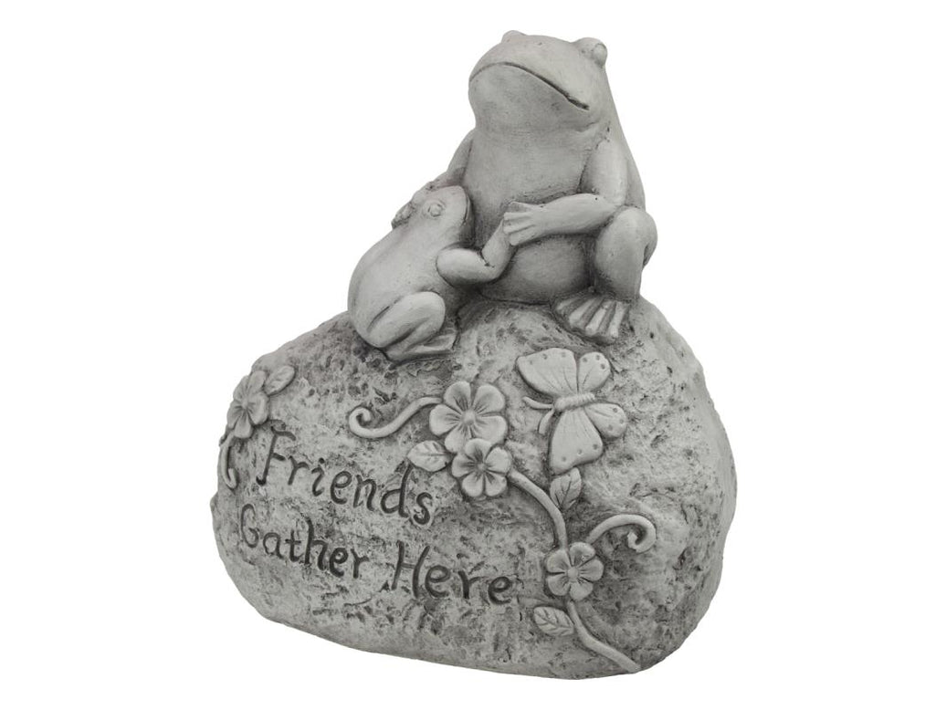 Frog Garden Plaque with Wording – 31cm