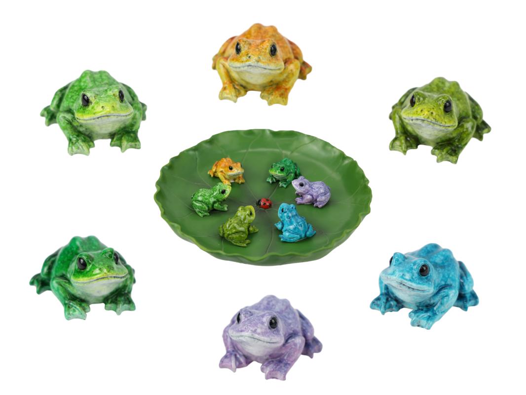 Sitting Marble Frog 6 Assorted – 5cm